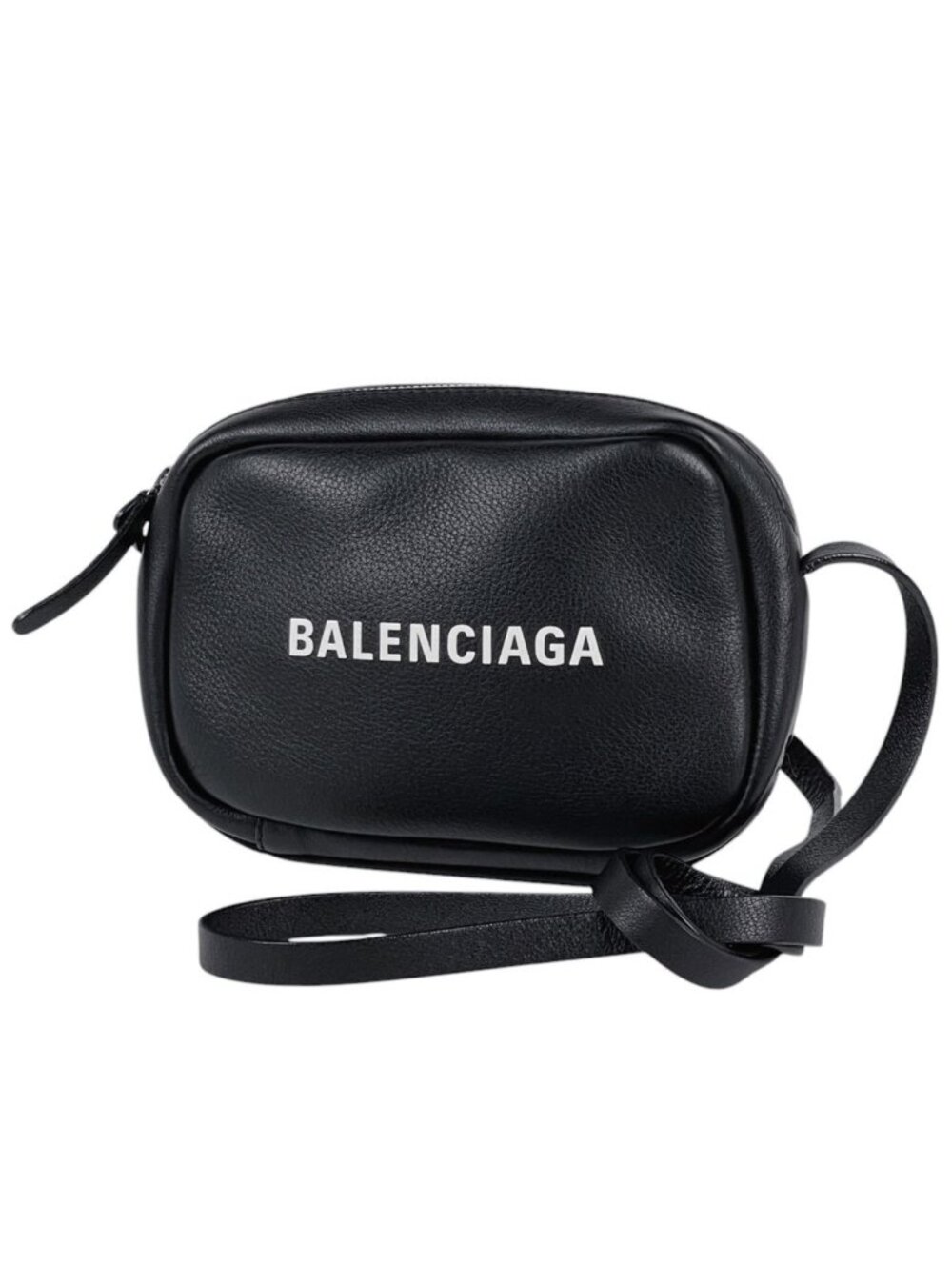 Balenciaga Shoulder Bag Leather Black